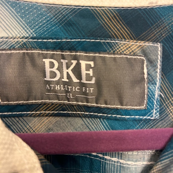 50%off w♥️ BKE Buckle Distressed Stitched Western Shirt athletic Fit XL 0130 #44 - Picture 4 of 10